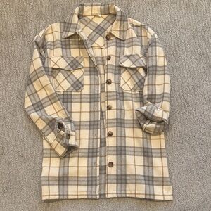 Hem & Thread Checkered shacket